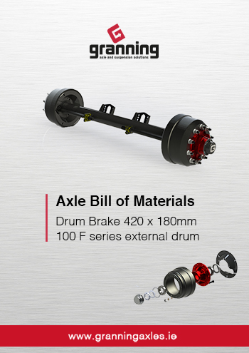 420 x 180mm – 100 F series external drum Bill of Materials
