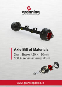420 x 180mm – 100 A series external drum Bill of Materials
