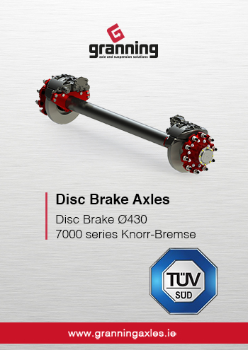 7000 series Disc Brake Axle Ø430 Knorr-Bremse TUV Certification