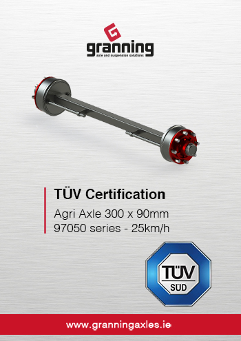 Agri Axle 97050 series 25kph TUV Certification