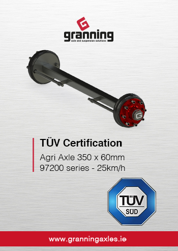 Agri Axle 97200 series 25kph TUV Certification