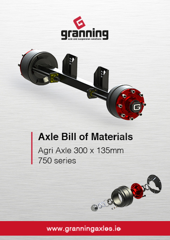 300 x 135mm – 750 series Agri Axles Bill of Materials