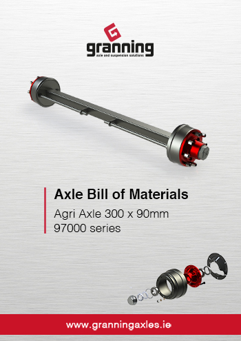 300 x 90mm – 97000 series Agri Axles Bill of Materials