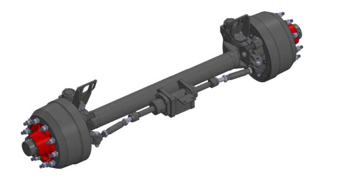 37253- Forced steer hydraulic ram.