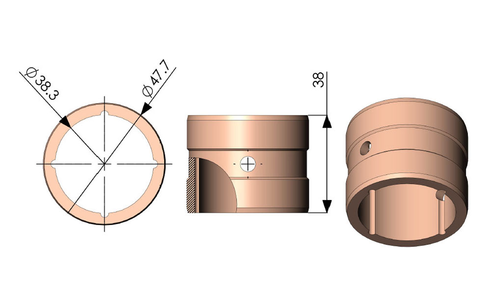 61055 – Camshaft Sintered Bush 61055 – Camshaft Sintered Bush