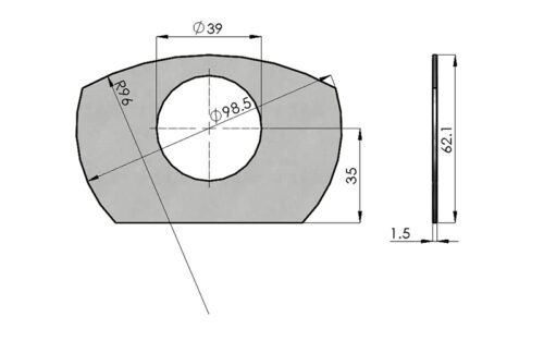61060 Camshaft Flat Washer