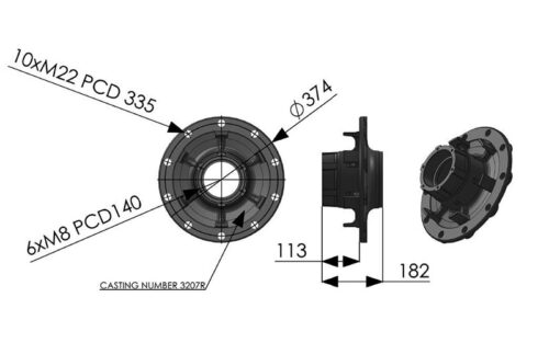 61253F – Wheel Hub