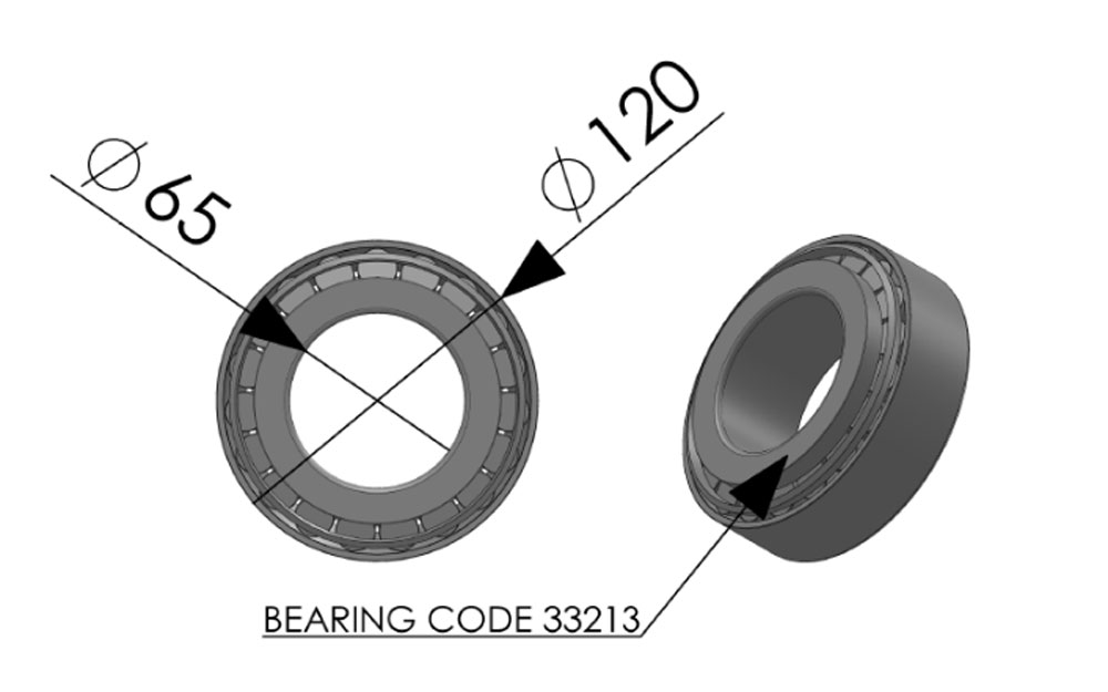 61270F – Outer bearing and cone 61270F – Outer bearing and cone