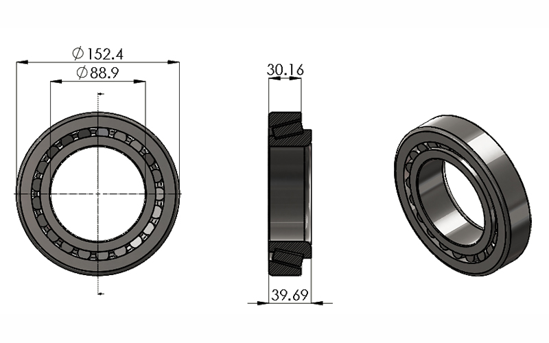 20002 Inner and Outer Bearing