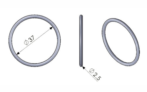61830 Camshaft Dia 37 O-Ring
