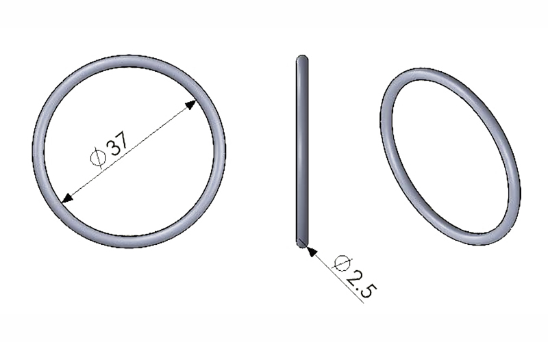 61830 Camshaft Dia 37 O-Ring