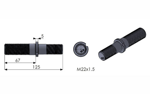 62127 Wheel Stud