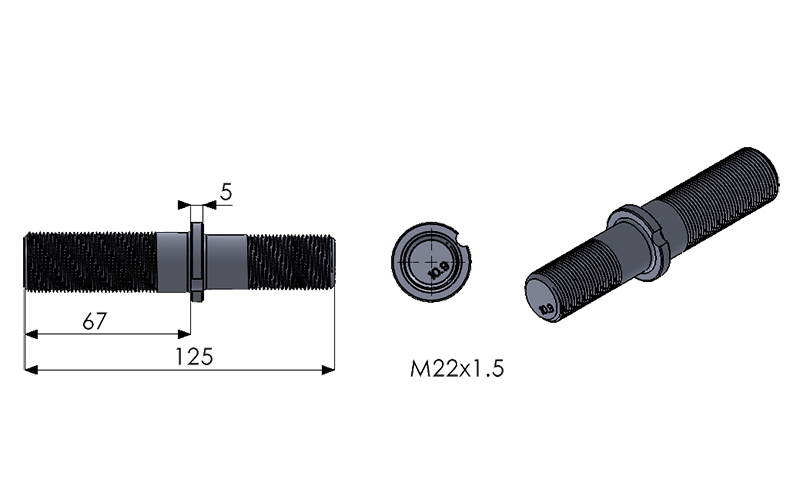 62127 Wheel Stud