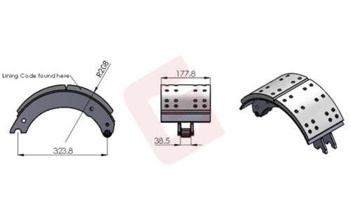 20024FA – Brake shoe