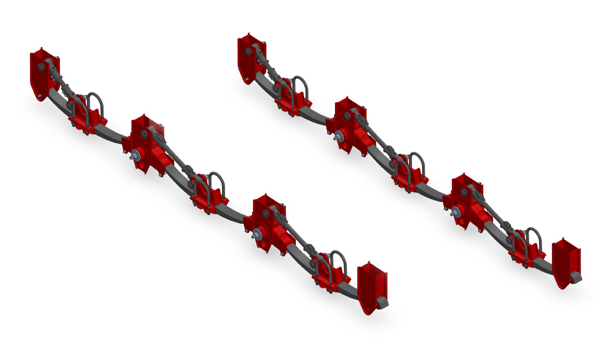Mechanical Suspension 76mm Mono Leaf Ultra Underslung | Granning Axles & Suspensions
